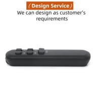 Télécommandes universelles de haute qualité personnalisées en silicone infrarouge noir à 5 boutons, fabricant d'origine, sélection variée de télécommandes
