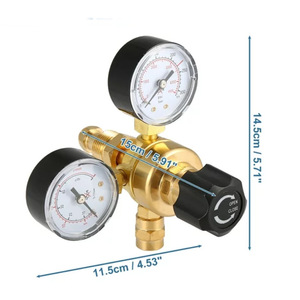 Soudage/coupage à l'argon/CO2, soudage MIG/TIG, régulateur de soudage, réducteur de pression tout en cuivre américain CGA580. - Product Image 3