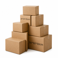 Boîtes d'expédition RSC en carton ondulé recyclables, matériaux d'emballage écologiques, logo personnalisé, colis de livraison, vente en gros et au détail