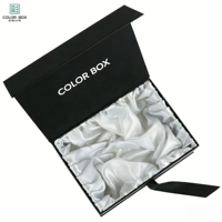 Boîte cadeau magnétique de luxe personnalisée avec poignée, matériaux recyclés écologiques, pelliculage mat, robuste, réutilisable, pliable, pour cosmétiques