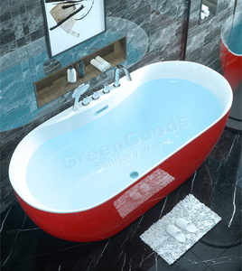 CE Certification Offre Spéciale USA FLORIDE <span class=keywords><strong>Amazon</strong></span> 59 pouces Ovale Acrylique Autoportante Baignoire Avec Drain Central - Product Image 4