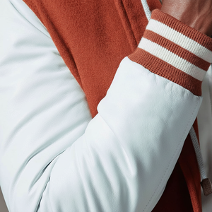 แจ็คเก็ตเบสบอลผู้ชายดีไซน์ใหม่ แจ็คเก็ตเบสบอลออกแบบโลโก้เองได้ แจ็คเก็ตเบสบอลแฟชั่นใหม่สำหรับฤดูหนาว - Product Image 1