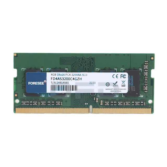 FD4AS3200C4GZH Laptop Memory 4GB SO-DIMM DDR4 3200MHz 4GB Memory Module High Performance RAM Memory for Laptop Notebook