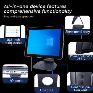 Terminale <span class=keywords><strong>POS</strong></span> da 15,6 Pollici con Pagamento alla Consegna, <span class=keywords><strong>Registratore</strong></span> <span class=keywords><strong>di</strong></span> <span class=keywords><strong>Cassa</strong></span> Intelligente con Schermo Touch per Negozi e Ristoranti - Product Image 4