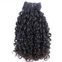 Extensions de cheveux humains bouclés Pixie 8A, couleur naturelle, double trame, perruques en dentelle avec styles bouclés Kinky et Pixie, closure 1B, Ventes Flash