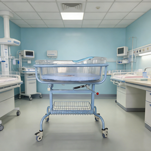 Lit d'hôpital pour nouveau-né, chariot <span class=keywords><strong>de</strong></span> transfert pour bébé, poussette mobile pour <span class=keywords><strong>enfant</strong></span>, chariot <span class=keywords><strong>de</strong></span> transfert pour nourrisson avec roues pour hôpital - Product Image 1