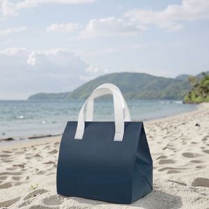 Large Thermal Insulated Waterproof Non-Woven Foldable Handled Eco-Friendly Tote Cooler Bag for Takeaway Milk Tea - Product Image 1