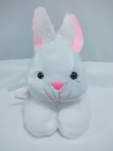 Beyaz tavşan peluş fabrika özelleştirilmiş OEM peluş hayvan oyuncak dolması hayvan oyuncaklar peluş özel