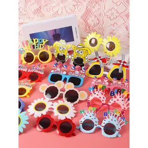Wholesale New Cute Ins Funny Plastic Glasses Happy Birthday Party Decorations Supplies Photo Props Wedding Funny Sunglasses