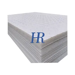 4*8' 12 Mm Construction Plastic Surface Diamond Plate Ground Protection Truck Mats For Sale