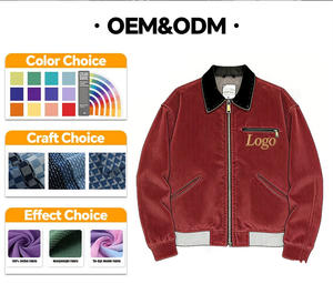 Jaket Denim Kanvas Katun Kerja Pria Vintage Tebal Dicuci dengan Bordir Kustom OEM ODM untuk Pria - Product Image 6