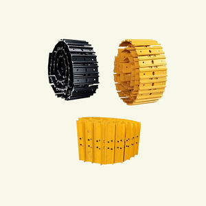 Componenti del Sottocarro per Escavatori e Bulldozer: Assemblaggio Catena e Piastra di Scorrimento per Escavatore Cat D6H - Product Image 1
