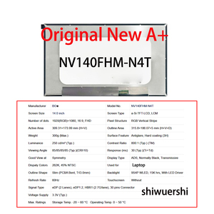 Layar Lcd 14 "A+ Baru Asli 1920*1080 EDP 30Pin 60Hz N140HCA EAC NV140FHM N4T N48 N4K N49 N63 LP140WFA SPD2 NT140FHM N44 - Product Image 4
