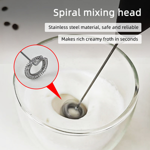 محرض صغير من الفولاذ المقاوم للصدأ للحليب والقهوة الكهربائية والصديق للصديق ، أداة مطبخ مخزنة ومخفق مطبخ محمول باليد - Product Image 4