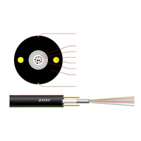 Fabricante de FTTH Interior Exterior 1/2/4 Core Gyfxy Cable de fibra óptica para el precio del medidor