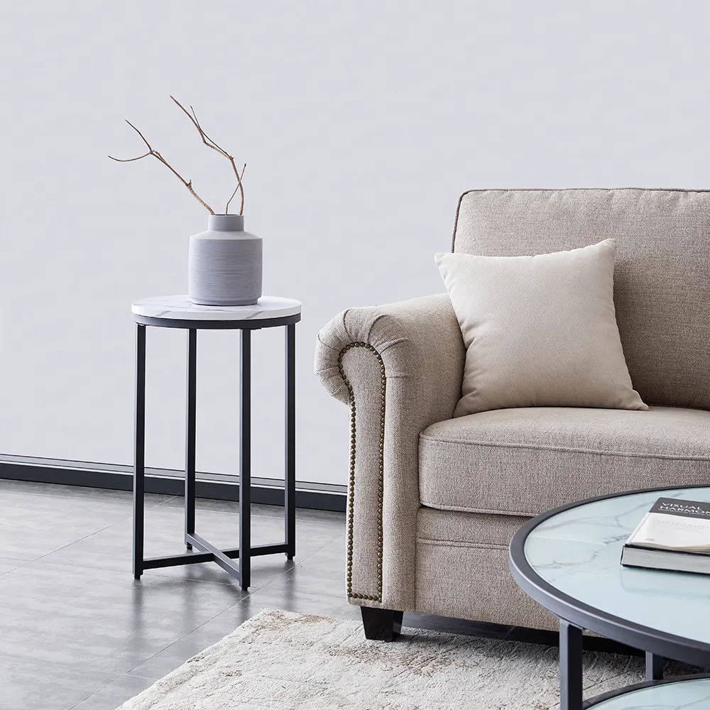 Nordic Style Design Minimalist Mini Round Coffee Table Accent Furniture