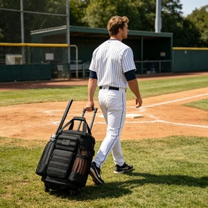 Bolsa de Deporte Minimalista con Logotipo Personalizado, Bolsa de Viaje con Ruedas para Hockey, <span class=keywords><strong>Balonmano</strong></span>, Béisbol, Rugby - Product Image 4