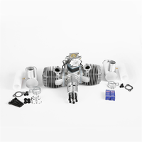 Moteur à Essence à Piston Bicurseur RCGF Stinger Pro125CC 1500 tr/min, Type Bicylindre 2 Temps, pour Avion RC à Aile Fixe