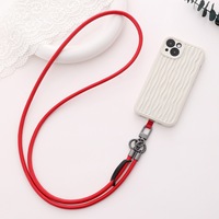 Nouveau style INS 2025 – Sangle de téléphone étanche en PU antichoc, support de poitrine pour téléphone, chaîne réglable en cuir, lanière en forme de corde, à porter en bandoulière