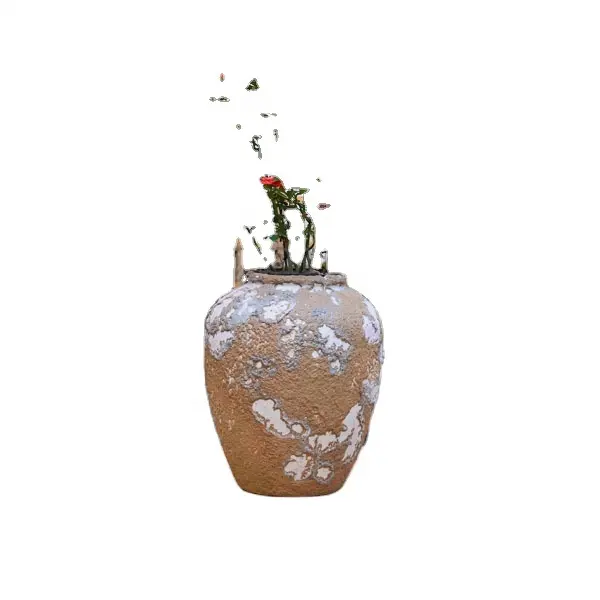 Modern pişmiş toprak ve çömlek saksı bonsai seramik urn
