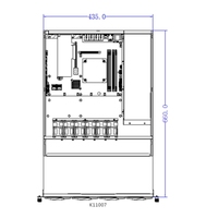 K11007 Maßgefertigtes OEM ODM Standard-Festplattengehäuse 1U Rack-Mount-Typ Servergehäuse