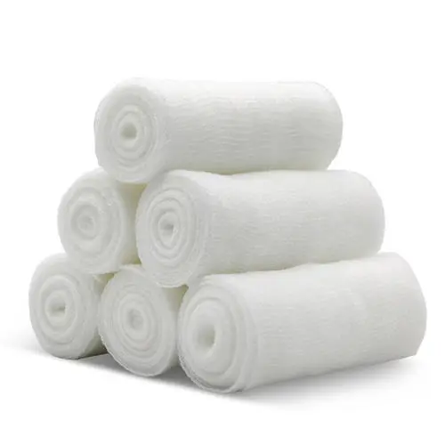 gauze bandage with side woven type 100% cotton medical absorbent