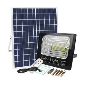 Reflector Proyector Solar con Control Remoto IP65 de 200W, Luz LED Solar de Aluminio de 100W 300W - Product Image 2