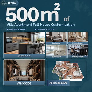 Lemari Dapur Minimalis Modern Putih Mewah Gaya Nordik, Perlengkapan Dapur Modular, Perabotan Villa - Product Image 4