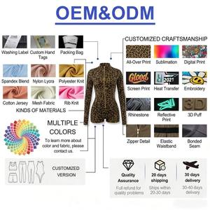 Set Personalizzati con Stampa Leopardata per Donne, Due Pezzi Streetwear, Giacca Corta e Pantaloncini da Palestra, Abbigliamento Estivo Femminile - Product Image 4