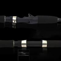 Honoreal – tige de Jigging lente et solide en carbone, 1.8m, 2.1m, 2.4m