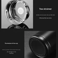 Thermos intelligent avec affichage numérique tactile LED de mesure de la température, en acier inoxydable, séparation du thé de haute valeur