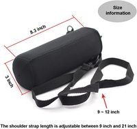 Manchon pour bouteille d'eau en néoprène avec rappel, isolant, housse pour bouteille de 32 oz, porte-bouteille avec bandoulière