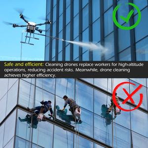 JIUSI D15R เครื่องทำความสะอาดเชิงพาณิชย์ พร้อมกล้อง RTK ส่งสัญญาณได้ไกล 15 กม. มอเตอร์ไร้แปรงถ่าน สำหรับทำความสะอาดแผงโซลาร์เซลล์และกระจกหน้าต่าง - Product Image 6