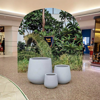 Pots de fleurs en fibre de verre multicolores les plus vendus Jardinières d'extérieur Écologiques avec trou de drainage Design carré
