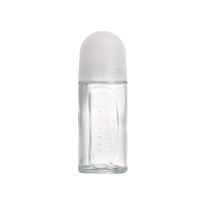 Flacon roll-on transparent en verre de 50 ml, forme irrégulière, pour déodorant liquide anti-transpirant sous les aisselles – Disponible immédiatement