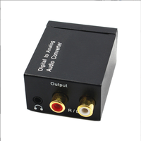 Convertidor de Audio Coaxial óptico digital a analógico, receptor de línea de Audio de señal con decodificador de potencia de amplificación 3,5