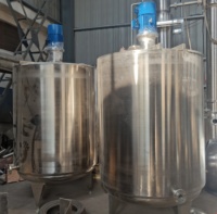 Cuve mélangeuse AOWEI en acier inoxydable pour liquides et poudres (shampoing, détergent) avec chauffage/refroidissement, capacité 500L-5000L