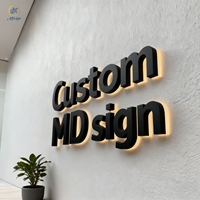 Letrero Luminoso para Exteriores e Interiores de Empresas de Belleza y Salones, Panel de Pared Exterior con Logotipo Comercial, LED 3D, Acrílico, Acero Inoxidable