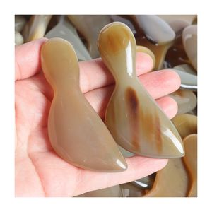 Pemijat wajah alami pelat Gua Sha tubuh untuk perawatan akupunktur tradisional alat pijat rambut Spa rambut Gua Sha - Product Image 1