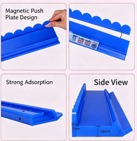Support à Mahjong en Acrylique à Bord Ondulé Festonné, Support Premium pour Tuiles Solides pour Mahjong Américain et Domino