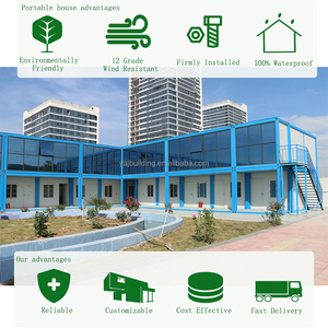 Cabina de contenedor prefabricada Fácil de montar Marco de acero duradero Casa prefabricada <span class=keywords><strong>modular</strong></span> desmontable portátil insonorizada - Product Image 6
