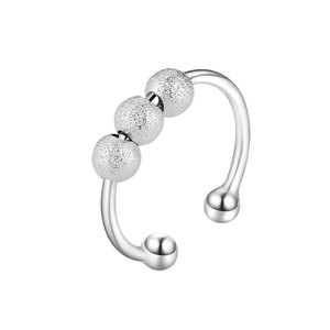 Anillos Antiestrés Giratorios Multiestilo, Ajustables, Coloridos, de Circonia, Cobre Chapado en Oro, Joyería para Aliviar el Estrés para Mujeres - Product Image 5