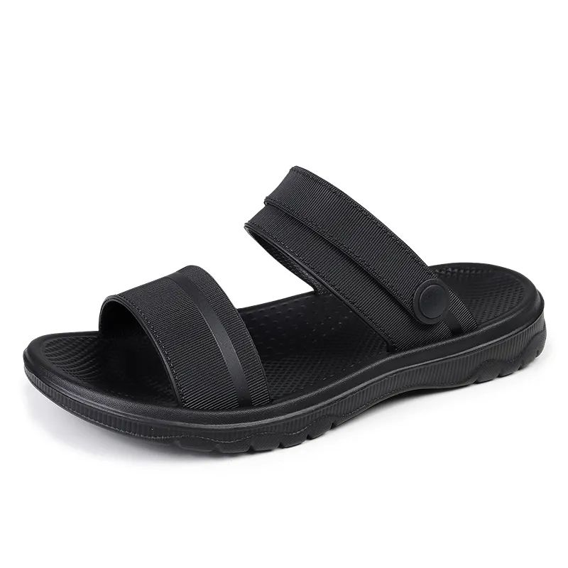 Pantofole da spiaggia estive impermeabili stile caldo all'ingrosso nuovi sandali piatti di Design per uomo antiscivolo