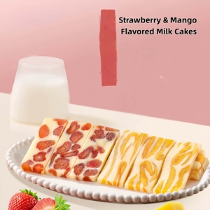 Fudge au <span class=keywords><strong>lait</strong></span> aux fruits secs <span class=keywords><strong>fraise</strong></span> et mangue, directement de l'usine, sain, délicieux, moelleux, ingrédients de qualité supérieure - Product Image 3