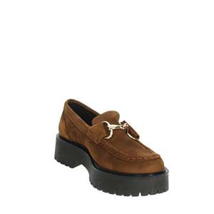 Mocassins en cuir pour femmes Cinzia Soft, semelle épaisse, daim marron - Product Image 4