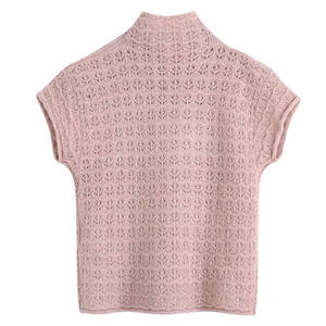 ODM OEM 2025 Automne Nouvelle Collection Tendance Ensemble Deux Pièces Femme Tricoté Rose Sexy Crop Top et Jupe Assortis - Product Image 3