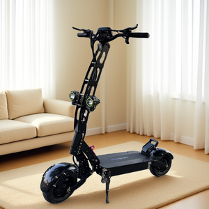 Geofought R6 Scooter Eléctrico de 11 Pulgadas con Aleación de Aluminio para Adultos, Motor Dual de 6000W, Batería de Litio de 60V 30AH 40AH, 60-120KM de Autonomía - Product Image 1