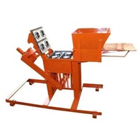 Machine de fabrication de briques manuelle 2-40 pour blocs de terre cuite