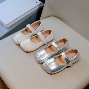 Chaussures plates pour filles, style coréen, en cuir souple, pour le printemps et l'automne, chaussures de princesse pour enfants - Product Image 2