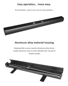 Chất Lượng Cao Matt Trắng X-Khung Sàn Đứng Kéo Màn Hình Chiếu 100Inch 16:9 Của Nhãn Hiệu Màn Hình Máy Chiếu Cho Nhà Movie - Product Image 4